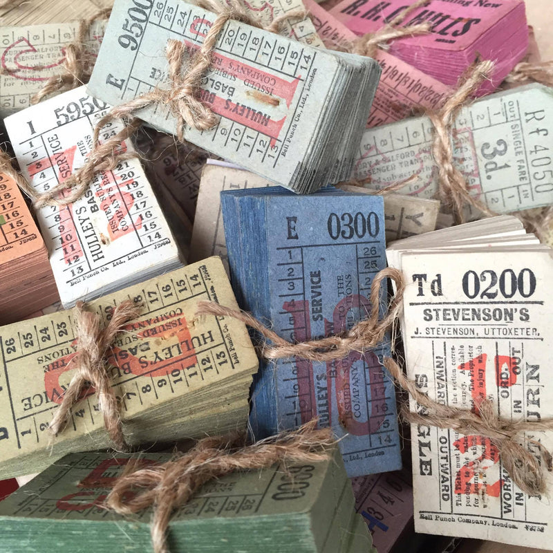 Vintage Ticket Set - Hulleys Bus Services of Baslow
