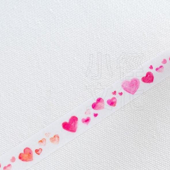 Watercolour Heart Washi Tapes