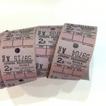 Vintage Bus Tickets Roll - London Transport Buses 2p