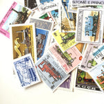 Trains Theme Vintage Stamps Set