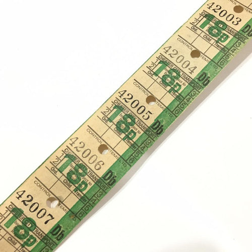 Vintage Bus Tickets Roll - Chester City Transport 18p