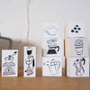 36 Sublo Coffee Rubber Stamps