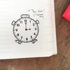 Clock Rubber Stamps