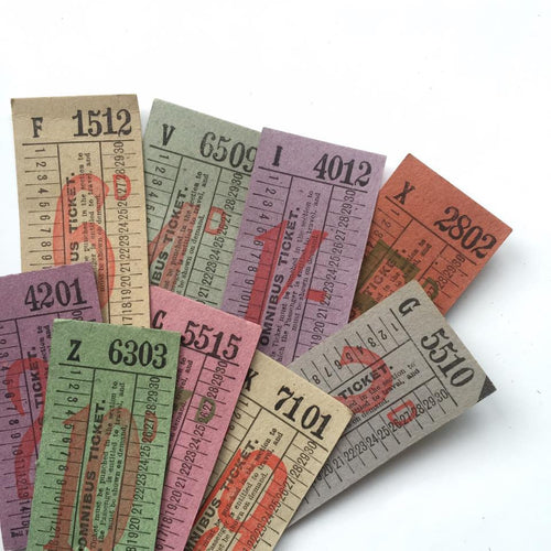 Omnibus Vintage Ticket Set