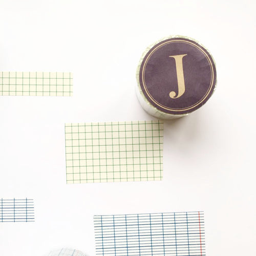 Classiky Grid Washi Tapes (45mm) - Green
