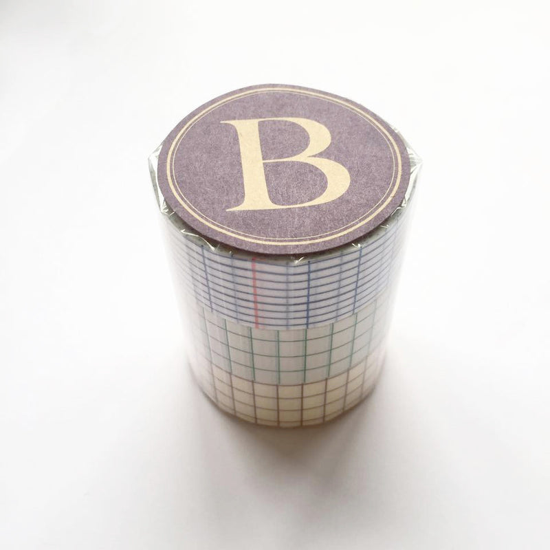 Classiky Grid Washi Tapes (18mm) - Set of 3