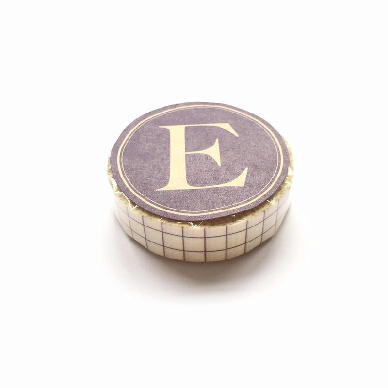 Classiky Grid Washi Tapes (12mm) - Nuk Brown