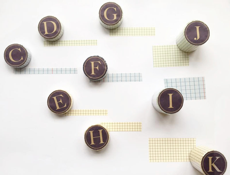 Classiky Grid Washi Tapes (12mm) - Indigo