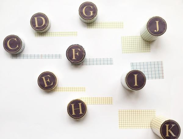 Classiky Grid Washi Tapes (45mm) - Green