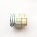 Classiky Grid Washi Tapes (18mm) - Set of 3