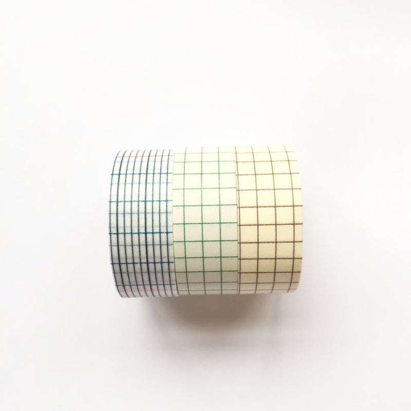 Classiky Grid Washi Tapes (18mm) - Set of 3