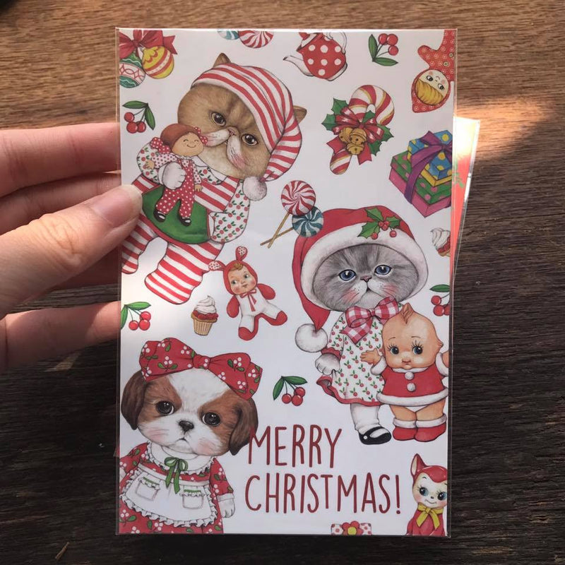 UncleCat Christmas Postcards