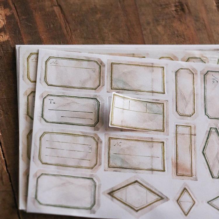 LCN Mini Vintage Label Washi Stickers
