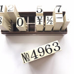 Connecting Big Number Stamp Set