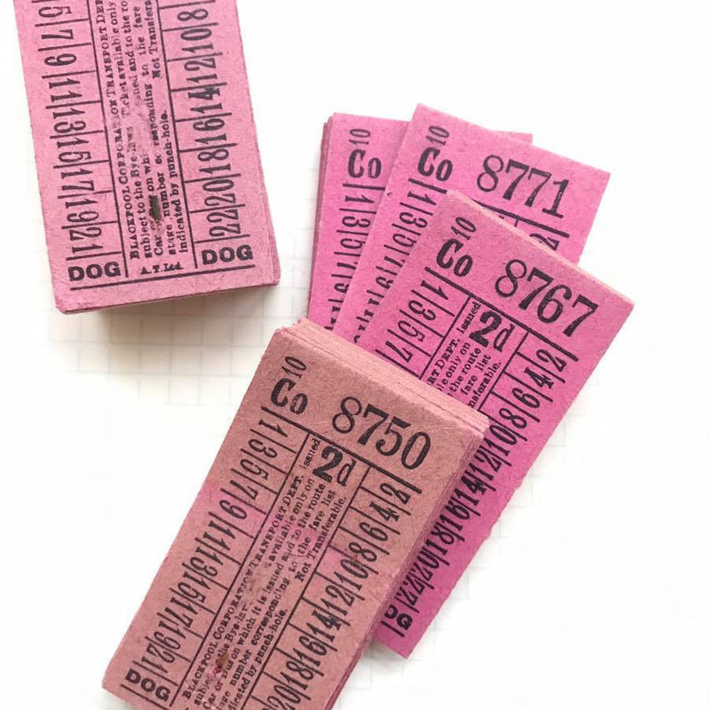 Vintage Bus Ticket Pack (50pcs)