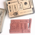 Bonnie Illustration - Stationery Rubber Stamp