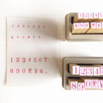 Shachihata Number Rubber Stamp Set