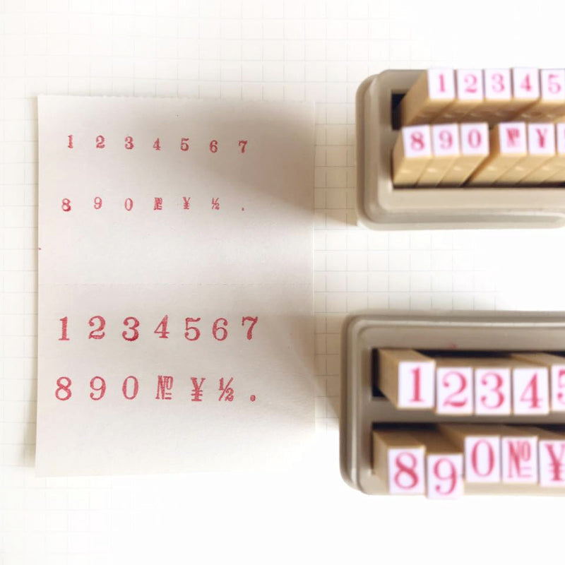 Shachihata Number Rubber Stamp Set – Sumthings of Mine