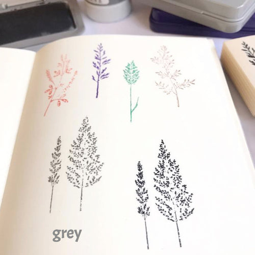 Shachihata Ink Pad + Ink Refill Set - Grey