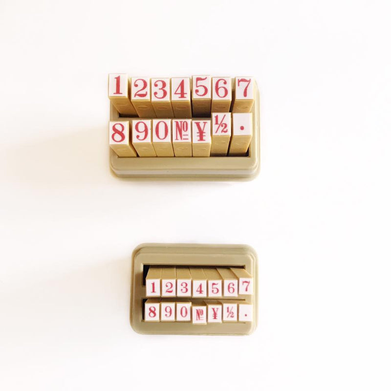 Number Rubber Stamps 