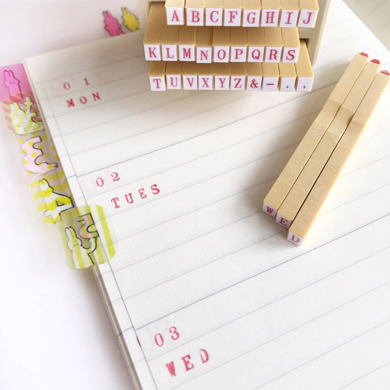 Character Font Alphabet Stamp Set w/holder – Busy Bakers Supplies