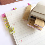 Shachihata Number Rubber Stamp Set