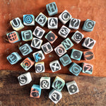 Cement Rubber Stamp - Alphabets & Symbols Set