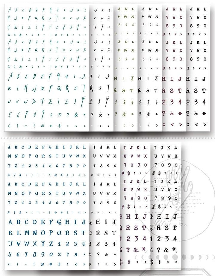 LCN Print-On Stickers - Letters and Numbers – Sumthings of Mine