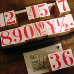 Big Number Rubber Stamp Set