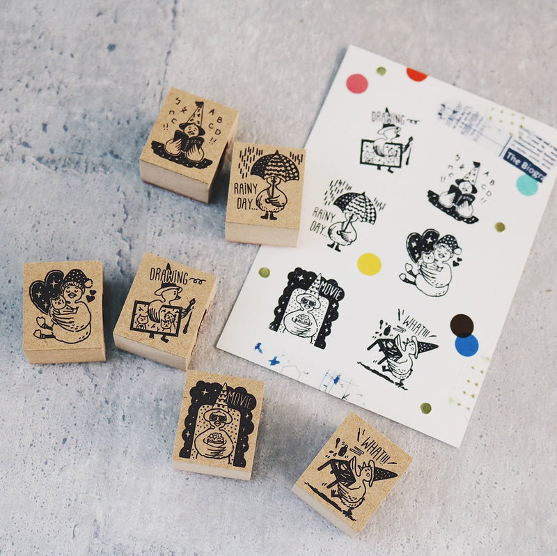Bonnie Illustration - Goose Postman Daily Rubber Stamp
