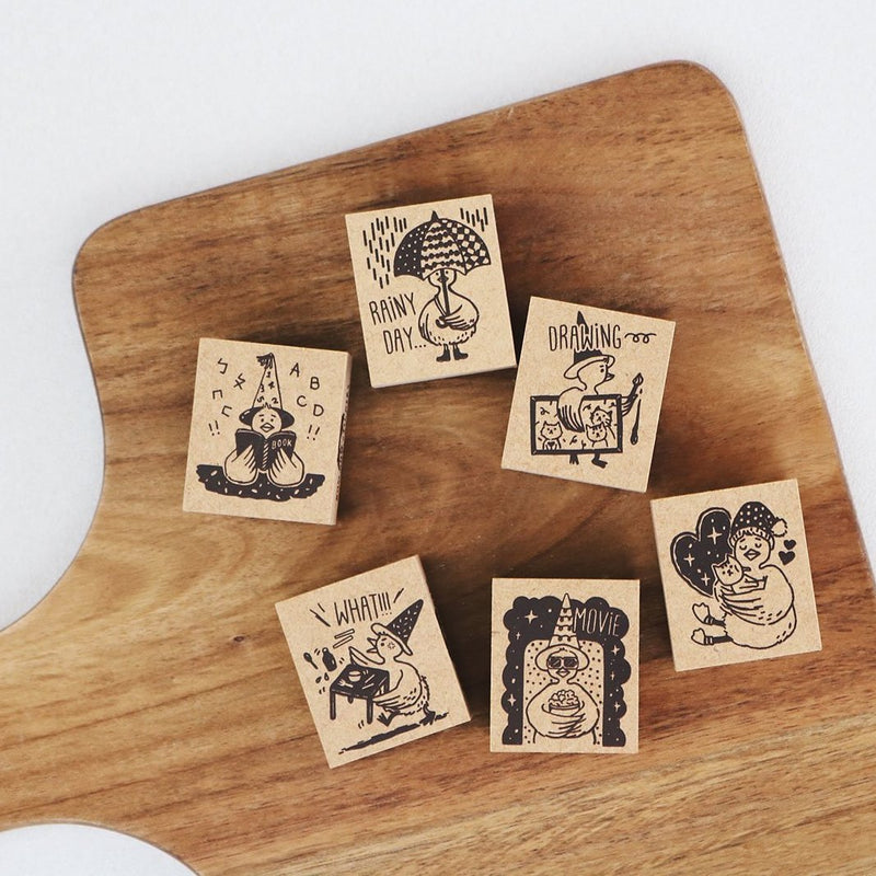 Bonnie Illustration - Goose Postman Daily Rubber Stamp