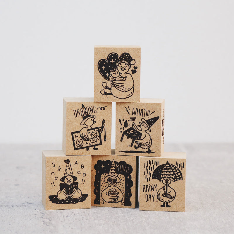 Bonnie Illustration - Goose Postman Daily Rubber Stamp