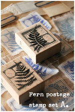 LCN Rubber Stamp Set - Fern Postage Stamp
