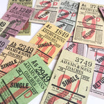 Vintage Ticket Set - Adams & Sons Coaches Single/Return (14pcs)