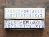 36 Sublo Alphabet Rubber Stamps