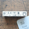 36 Sublo Alphabet Rubber Stamps