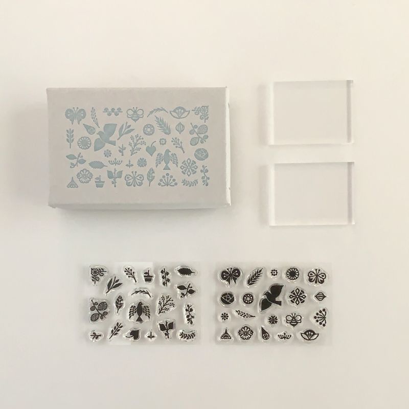 Mizushima JIZAI Clear Stamp Set - Garden