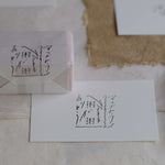 hase rubber stamp - arigatou