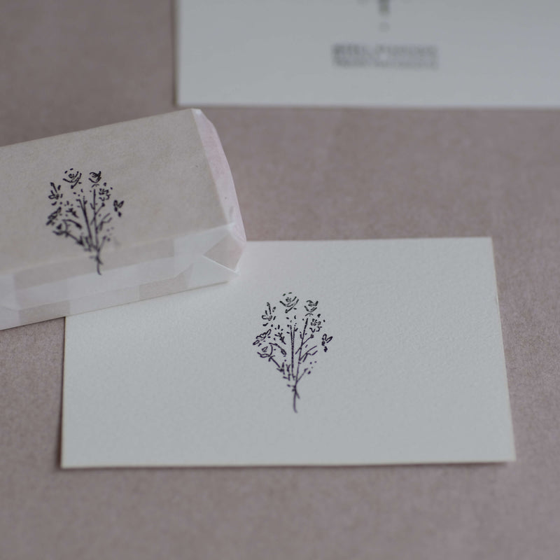 hase rubber stamp - Flower