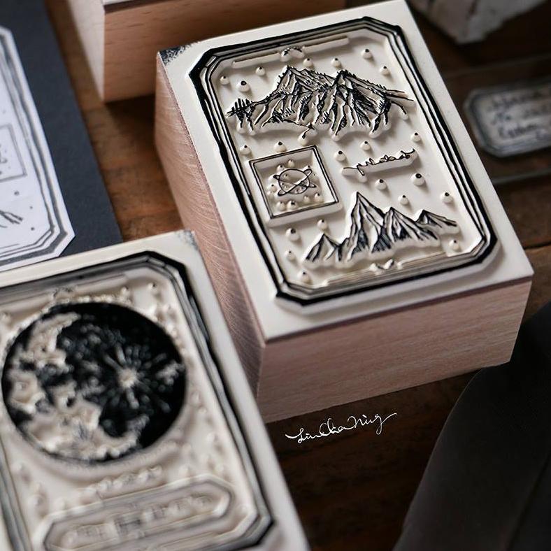 LCN Specimen Labels Rubber Stamps Set