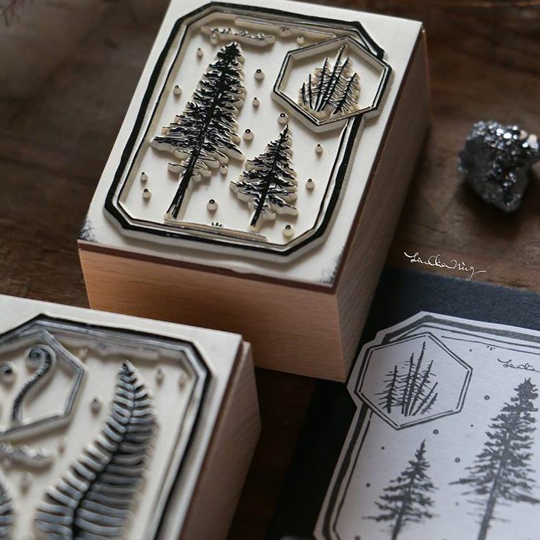 LCN Specimen Labels Rubber Stamps Set