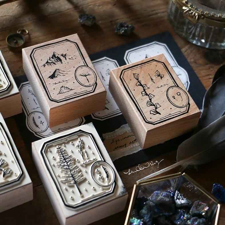 LCN Specimen Labels Rubber Stamps Set