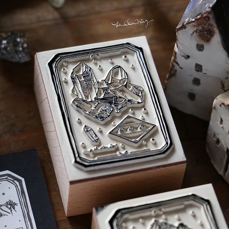 LCN Specimen Labels Rubber Stamps Set