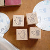evakaku Rubber Stamp Set - Bird