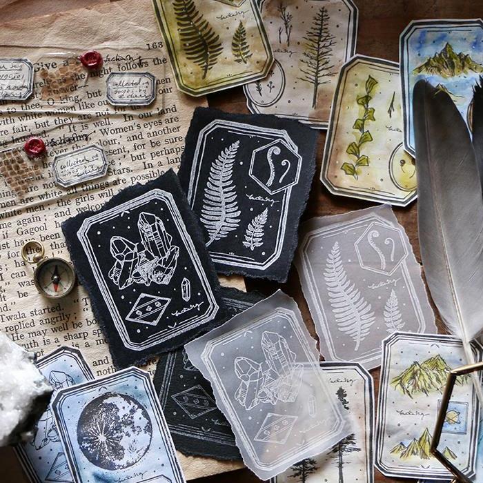 LCN Specimen Labels Rubber Stamps Set
