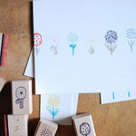 evakaku Rubber Stamp Set - Flora
