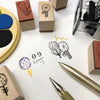 evakaku Rubber Stamp Set - Flora