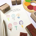 evakaku Rubber Stamp Set - Flora