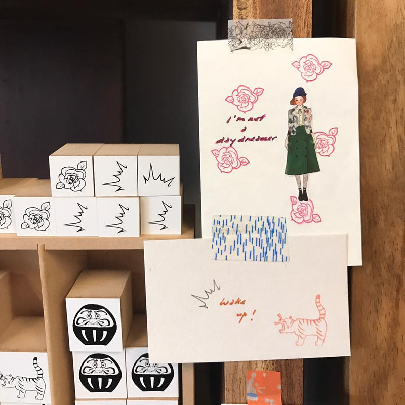 Mizushima Comic Book Rubber Stamp