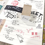 Mizushima Comic Book Rubber Stamp
